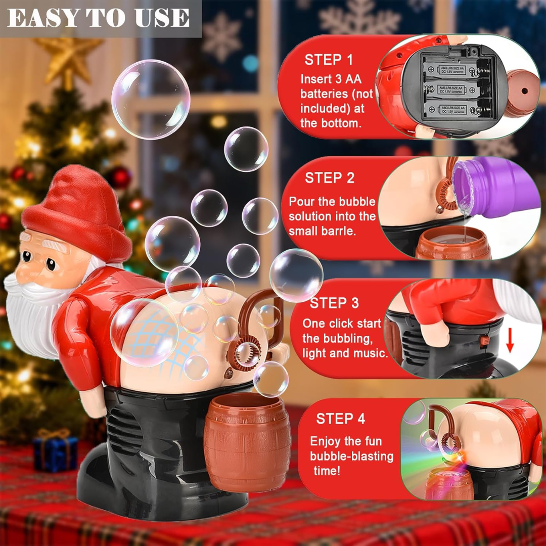 Bubble Blowing Santa