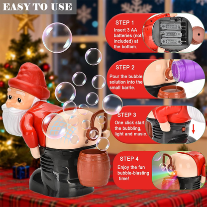 Bubble Blowing Santa